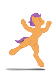 Size: 876x1240 | Tagged: safe, artist:alixnight, tender taps, earth pony, pony, g4, on your marks, bipedal, colt, dancing, interpretive dance, male, simple background, solo, vector, white background