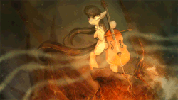 Size: 853x480 | Tagged: safe, artist:equum_amici, artist:foxinshadow, octavia melody, pony, g4, absurd file size, absurd gif size, animated, badass, bipedal, cello, cinemagraph, female, musical instrument, solo