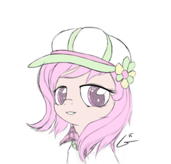 Size: 1072x1024 | Tagged: safe, artist:darkstylerz, oc, oc only, clothes, cute, flower, hat, smiling, sweater