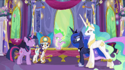 Size: 880x495 | Tagged: safe, screencap, princess celestia, princess luna, rarity, spike, twilight sparkle, alicorn, pony, g4, gauntlet of fire, adorkable, animated, cute, dirt, dirty, discovery family logo, done with your shit, dork, female, glowing, helmet, mare, mining helmet, royal sisters, scratching, tired of your shit, twilight sparkle (alicorn), unamused