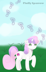 Size: 3300x5100 | Tagged: safe, artist:fluffysparrow, sweetie belle, g4, backwards cutie mark, cutie mark, female, music notes, solo, the cmc's cutie marks