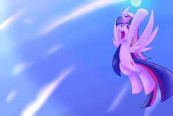 Size: 1024x683 | Tagged: safe, artist:dusthiel, twilight sparkle, alicorn, pony, g4, female, magic orb, mare, solo, twilight sparkle (alicorn)