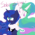 Size: 1200x1200 | Tagged: safe, artist:friendlyraccoon, princess celestia, princess luna, g4, eclipse, hug, luna is not amused, royal sisters