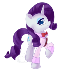 Size: 800x909 | Tagged: safe, artist:bumpywish, rarity, pony, unicorn, g4, bowtie, clothes, female, mare, simple background, solo, suit, transparent background