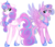 Size: 1260x1071 | Tagged: safe, artist:frostykat13, princess flurry heart, princess skyla, g4, crystal sisters, older, older flurry heart, older skyla, parent:princess cadance, parent:shining armor, regalia, simple background, sisters, story in the comments