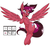 Size: 1403x1293 | Tagged: source needed, safe, artist:reiduran, oc, oc only, pegasus, pony, evil, glasses, looking at you, pony randomizer challenge, random pony, smiling, solo