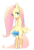 Size: 1280x1871 | Tagged: safe, artist:30clock, fluttershy, pony, g4, bipedal, butt wings, female, garter, solo