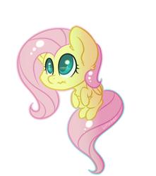 Size: 1500x1700 | Tagged: safe, artist:vincher, fluttershy, g4, chest fluff, female, missing cutie mark, simple background, solo, wavy mouth