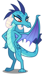 Size: 3398x6000 | Tagged: safe, artist:dashiesparkle, princess ember, dragon, g4, gauntlet of fire, .svg available, dragoness, female, ponyscape, simple background, solo, transparent background, vector