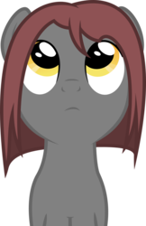 Size: 2000x3093 | Tagged: safe, oc, oc only, oc:veronika, earth pony, pony, female, high res, looking up, mare, simple background, transparent background, vector