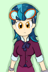 Size: 1024x1524 | Tagged: safe, artist:mildockart, indigo zap, equestria girls, g4, my little pony equestria girls: friendship games, clothes, crystal prep academy, crystal prep academy uniform, cute, female, looking at you, school uniform, solo, speedpaint, zapabetes