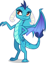 Size: 3000x4144 | Tagged: safe, artist:ambassad0r, princess ember, dragon, g4, gauntlet of fire, .svg available, dragoness, female, simple background, solo, transparent background, vector
