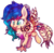 Size: 741x723 | Tagged: safe, artist:spacechickennerd, oc, oc only, oc:rosae, original species, solo