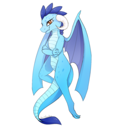 Size: 600x655 | Tagged: safe, artist:okaces, princess ember, dragon, g4, gauntlet of fire, crossed arms, female, simple background, smirk, solo, transparent background