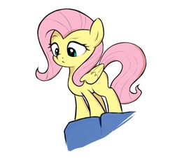Size: 935x857 | Tagged: safe, artist:kas92, fluttershy, g4, female, missing cutie mark, simple background, solo, white background