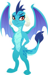 Size: 1917x3000 | Tagged: safe, artist:doctor-g, princess ember, dragon, g4, gauntlet of fire, female, simple background, solo, transparent background, vector