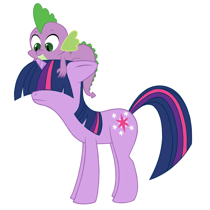#1134621 - safe, artist:lovepaddles, spike, twilight sparkle, dragon