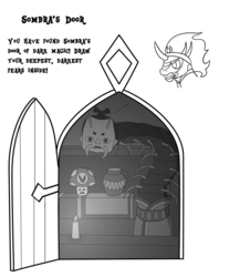 Size: 1200x1448 | Tagged: safe, king sombra, centipede, g4, activity book, malo, mushroom, nightmare fuel, the legend of zelda, the legend of zelda: twilight princess, vinesauce