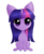 Size: 1280x1544 | Tagged: safe, artist:fluffymaiden, twilight sparkle, g4, chibi, cute, female, heart eyes, looking at you, simple background, solo, twiabetes, wingding eyes