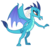 Size: 2800x2625 | Tagged: safe, artist:sketchmcreations, princess ember, dragon, g4, gauntlet of fire, dragoness, female, high res, inkscape, open mouth, simple background, solo, transparent background, vector