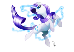Size: 3507x2480 | Tagged: safe, artist:dormin-dim, rarity, pony, g4, female, high res, magic, simple background, solo, transparent background