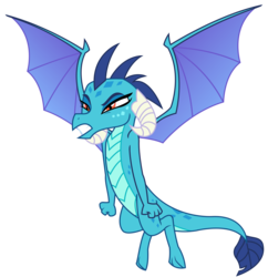 Size: 3072x3178 | Tagged: safe, artist:sketchmcreations, princess ember, dragon, g4, gauntlet of fire, angry, dragoness, female, flying, gritted teeth, high res, inkscape, simple background, solo, transparent background, vector