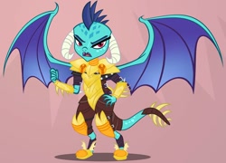 Size: 1200x866 | Tagged: safe, artist:pixelkitties, princess ember, dragon, g4, gauntlet of fire, armor, dragon armor, female, solo