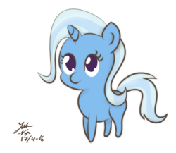 Size: 463x402 | Tagged: safe, artist:noxdrachen, trixie, pony, unicorn, g4, chibi, cute, diatrixes, female, mare, solo