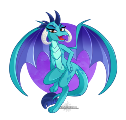 Size: 2474x2366 | Tagged: safe, artist:xwhitedreamsx, princess ember, dragon, g4, gauntlet of fire, female, high res, open mouth, solo