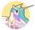 Size: 800x686 | Tagged: safe, artist:shmanzu, princess celestia, pony, g4, circle, female, mare, simple background, solo, transparent background