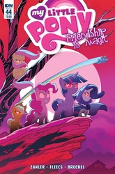 Size: 1054x1600 | Tagged: safe, idw, official comic, applejack, fluttershy, pinkie pie, rainbow dash, rarity, twilight sparkle, alicorn, pony, g4, ponies of dark water, spoiler:comic, spoiler:comic44, andy price, comic cover, cover, cover art, female, flying, glowing eyes, mane six, mare, red eyes, thom zahler, tony fleecs, twilight sparkle (alicorn)