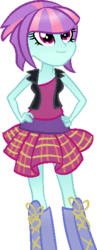 Size: 218x563 | Tagged: safe, artist:berrypunchrules, sunny flare, equestria girls, g4, female, hand on hip, simple background, solo, transparent background