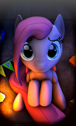 Size: 1800x2981 | Tagged: safe, artist:sourcerabbit, pinkie pie, g4, 3d, candle, cute, cuteamena, female, hat, looking at you, party hat, pinkamena diane pie, solo, source filmmaker