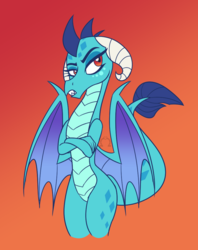 Size: 783x989 | Tagged: safe, artist:dativyrose, princess ember, dragon, g4, gauntlet of fire, my little pony: friendship is magic, female, solo