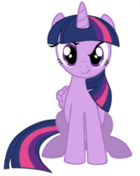 Size: 2000x2496 | Tagged: safe, artist:lonewolf3878, twilight sparkle, alicorn, pony, g4, female, high res, looking at you, mare, simple background, sitting, smirk, solo, transparent background, twilight sparkle (alicorn)