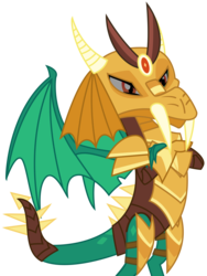 Size: 1935x2576 | Tagged: safe, artist:sketchmcreations, princess ember, dragon, g4, gauntlet of fire, armor, crossed arms, disguise, dragon armor, dragoness, female, helmet, inkscape, simple background, solo, transparent background, vector