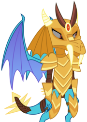 Size: 1906x2650 | Tagged: safe, artist:sketchmcreations, princess ember, dragon, g4, gauntlet of fire, armor, dragon armor, dragoness, inkscape, simple background, solo, transparent background, vector
