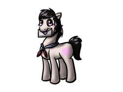 Size: 3000x2250 | Tagged: safe, artist:giftblick, earth pony, pony, ayano aishi, high res, simple background, solo, transparent background, yandere simulator