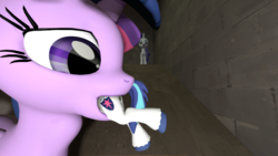 Size: 1920x1080 | Tagged: safe, rarity, shining armor, twilight sparkle, g4, 3d, fetish, micro, source filmmaker, twipred, vore