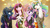 Size: 4000x2250 | Tagged: safe, artist:aquaticsun, artist:ncmares, princess cadance, princess celestia, princess flurry heart, princess luna, twilight sparkle, alicorn, pony, ask majesty incarnate, g4, alicorn pentarchy, aunt and niece, auntie celestia, auntie luna, auntie twilight, babscon, clothes, collaboration, donut, eating, female, food, group, hoodie, horn, ice cream, levitation, licking, magic, mama cadence, mother and daughter, open mouth, parody, plushie, print, raised hoof, royal sisters, signature, sisters-in-law, socks, striped socks, sunglasses, telekinesis, the hangover, the uses of unicorn horns, tongue out, toy, twilight sparkle (alicorn)