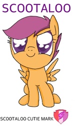 Size: 261x436 | Tagged: safe, artist:lucarioknight1999, scootaloo, g4, cutie mark, female, simple background, solo, the cmc's cutie marks, white background