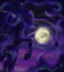 Size: 2800x3150 | Tagged: safe, artist:cross-the-swirl, tantabus, do princesses dream of magic sheep, g4, high res, mare in the moon, moon, night, solo