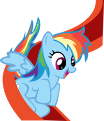 Size: 1279x1490 | Tagged: dead source, safe, artist:spaghetticen145, rainbow dash, pegasus, pony, g4, cute, dashabetes, female, filly, happy, looking down, open mouth, simple background, slide, smiling, solo, transparent background, vector