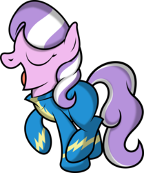 Size: 788x942 | Tagged: safe, artist:ideltavelocity, diamond tiara, g4, female, missing accessory, solo, wonderbolts uniform