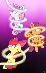 Size: 2200x3500 | Tagged: safe, artist:theartistsora, apple bloom, scootaloo, sweetie belle, g4, cutie mark, cutie mark crusaders, high res, the cmc's cutie marks