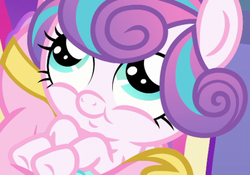 Size: 565x396 | Tagged: safe, screencap, princess cadance, princess flurry heart, g4, the crystalling, baby, cute, innocent, smiling, weapons-grade cute