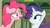 Size: 1671x929 | Tagged: safe, screencap, pinkie pie, rarity, g4, the gift of the maud pie, discovery family logo