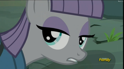 Size: 2505x1401 | Tagged: safe, screencap, maud pie, g4, the gift of the maud pie, discovery family logo, fissure