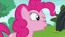 Size: 960x540 | Tagged: safe, screencap, maud pie, pinkie pie, g4, the gift of the maud pie, animated, boop, discovery family logo, eye contact, female, frown, manehattan, nose wrinkle, noseboop, wide eyes