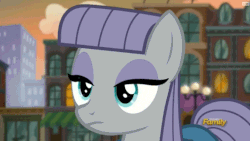 Size: 720x405 | Tagged: safe, screencap, maud pie, g4, the gift of the maud pie, animated, cute, discovery family logo, female, maudabetes, reaction image, seductive, slow wink, solo, wink